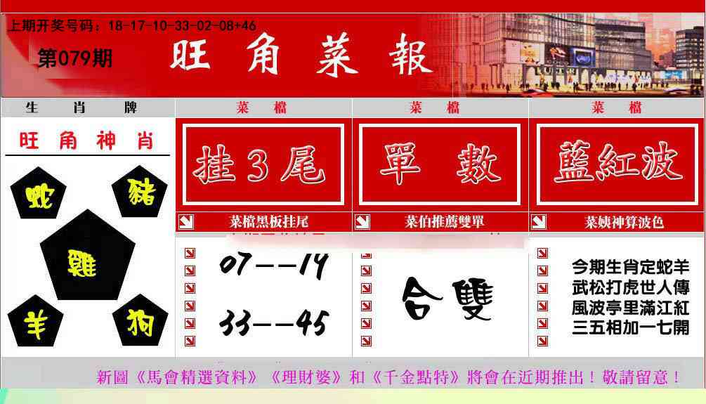 079期旺角菜报[图]